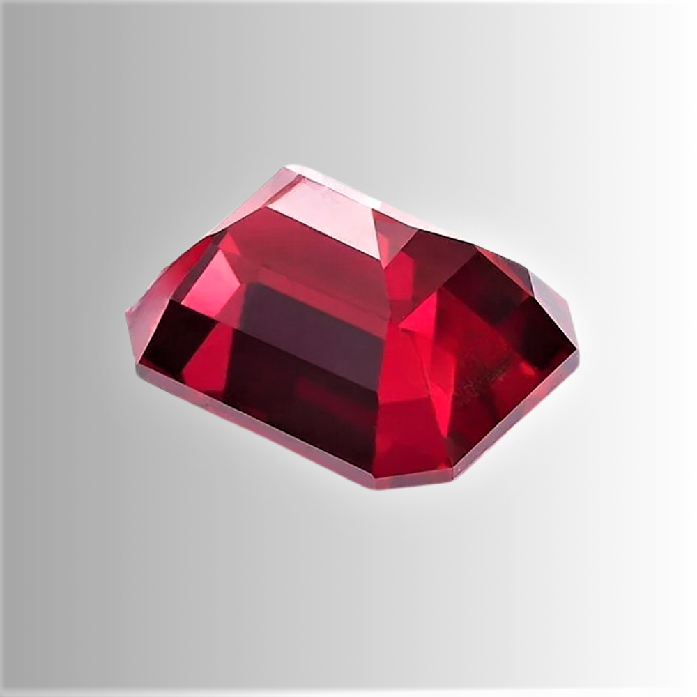 Rubino Lab Grown Taglio Smeraldo