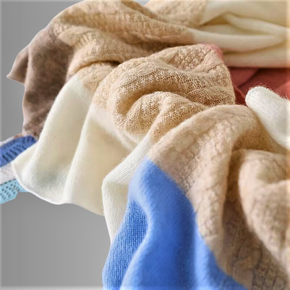 100% Pure Cashmere Neck Warmer: Luxury with a Touch of Originality
