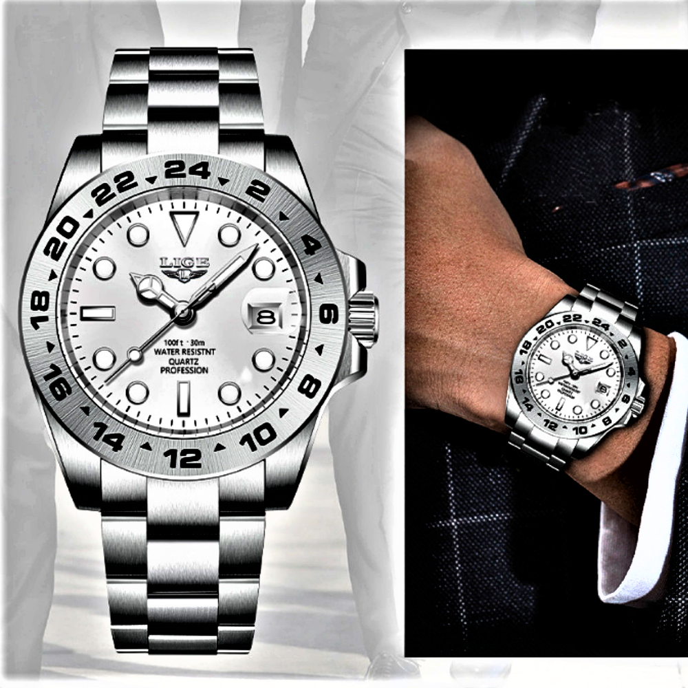 Reloj LIGE Elegance inspirado en el icónico Rolex Explorer II