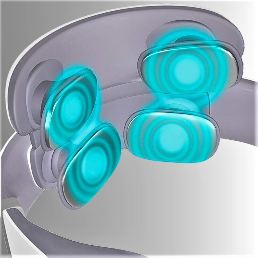 Masajeador de cuello electrónico inalámbrico Shiatsu 4D