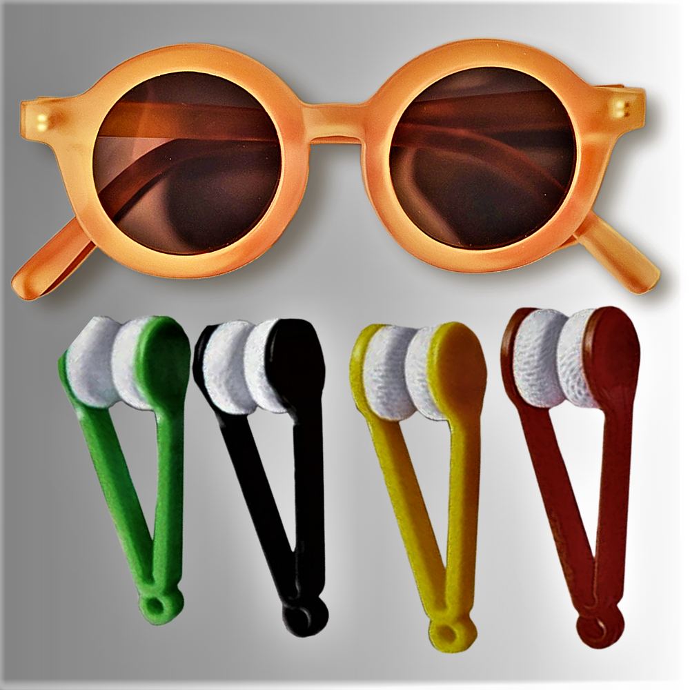 Pinzas de microfibra para limpiar gafas: juego de 10 piezas con llavero