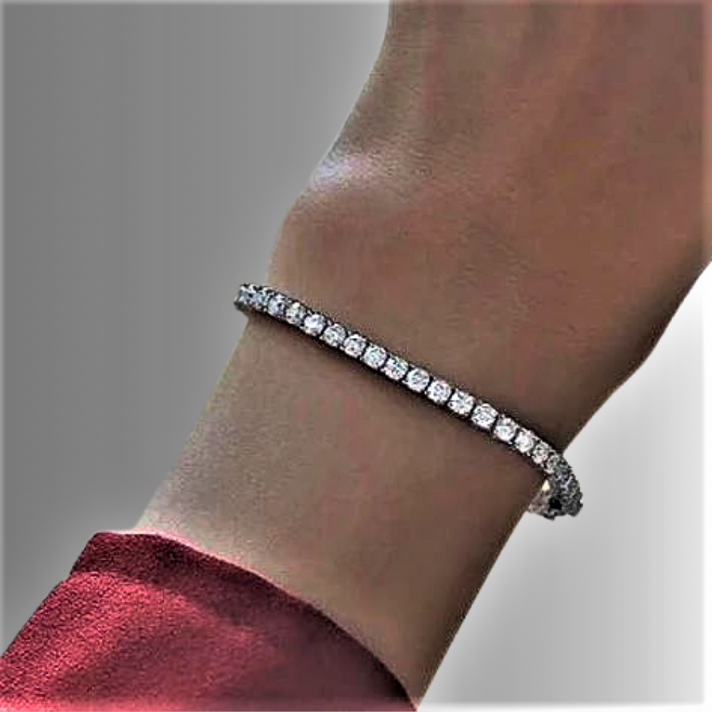 Pulseras de tenis de moissanita: lujo de luminosidad infinita