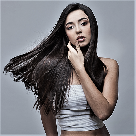 Extension di Capelli Neri Veri