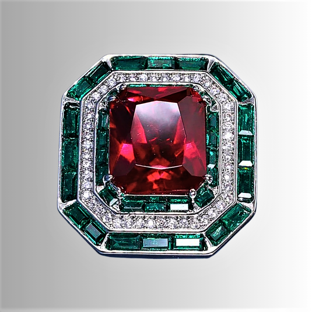 Anello "Fantasia Brillante" Design Classico Evergreen