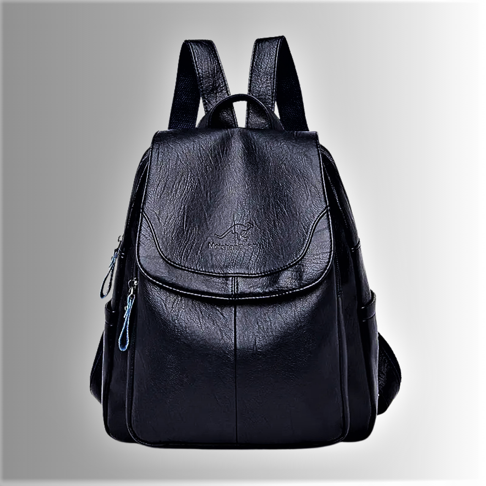 Mochila de piel de oveja grabada: clase y elegancia