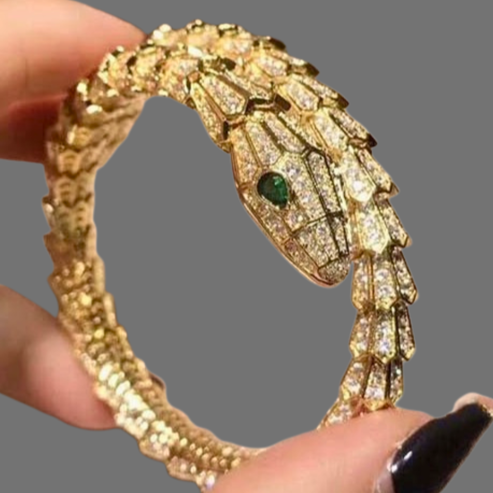 Conjunto de pulsera y anillo "Serpiente" Oda a la maestría orfebre italiana