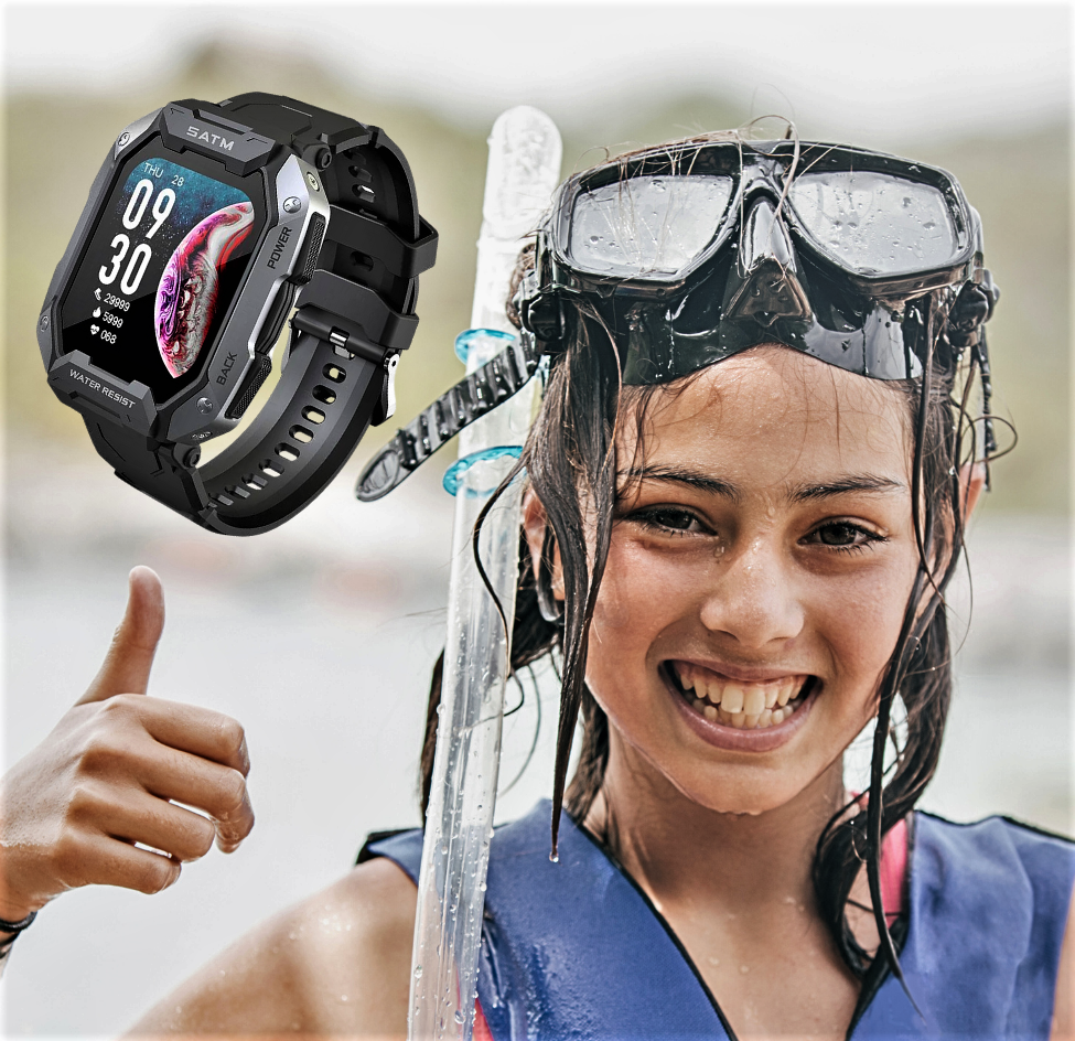 Smartwatch deportivo: resistente al agua hasta 50 m y funciones avanzadas