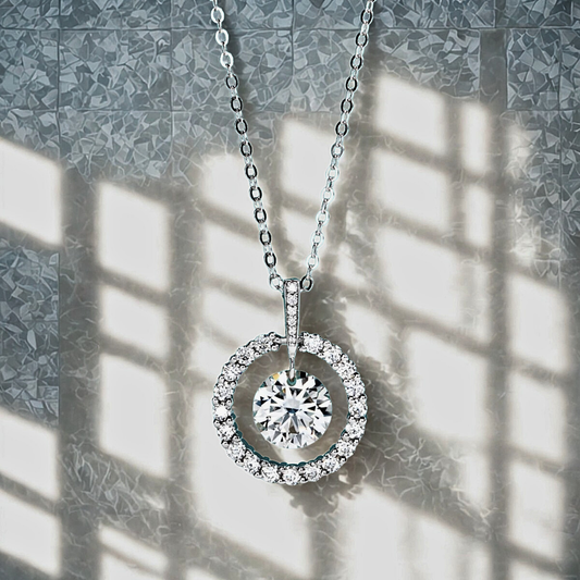 Collana con Ciondolo di Moissaniti per ct 3,79