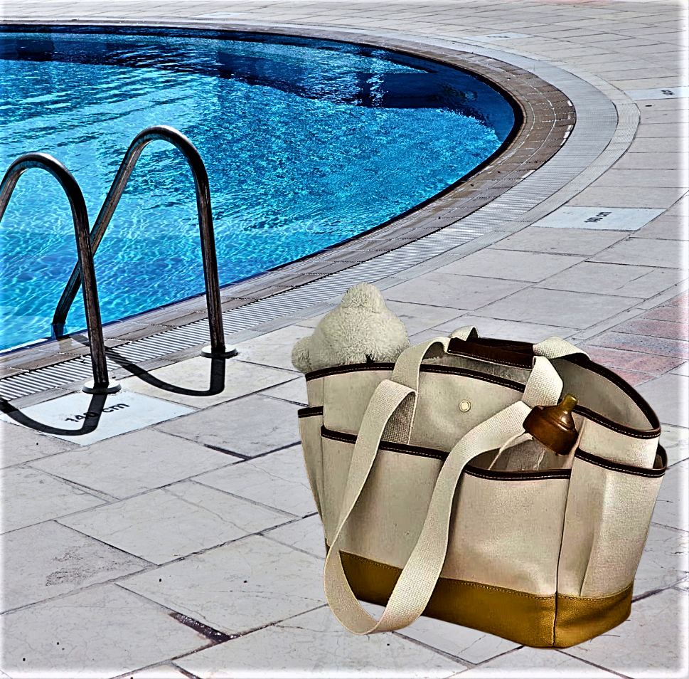 Bolso de lona con múltiples compartimentos, espacio y estilo