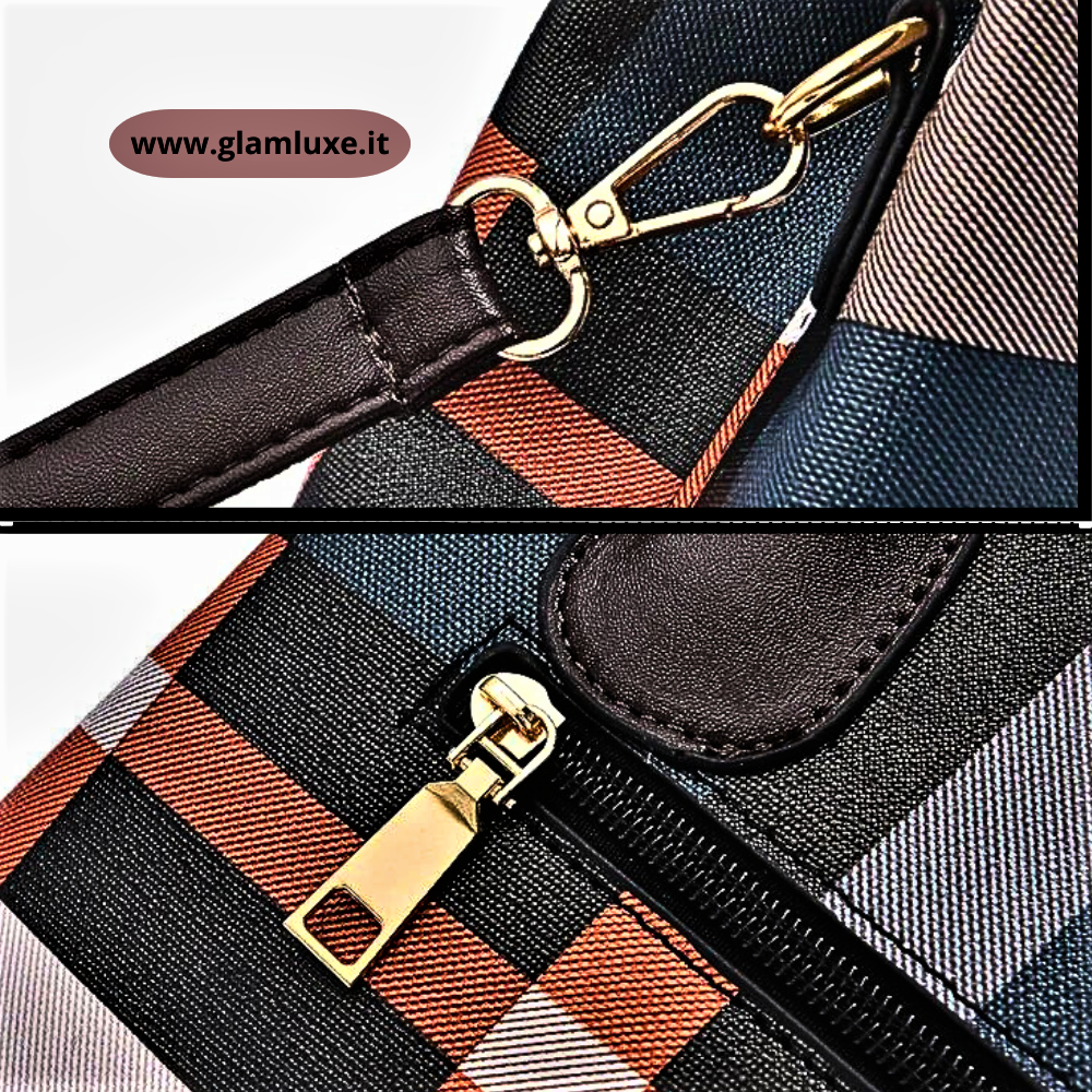 Bolso de moda de tela multicolor La originalidad se une a la modernidad