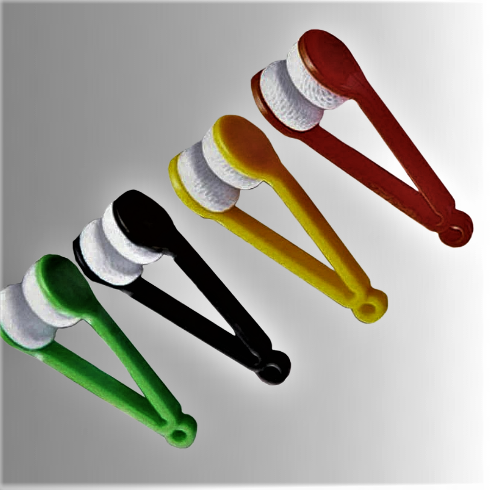 Pinzas de microfibra para limpiar gafas: juego de 10 piezas con llavero