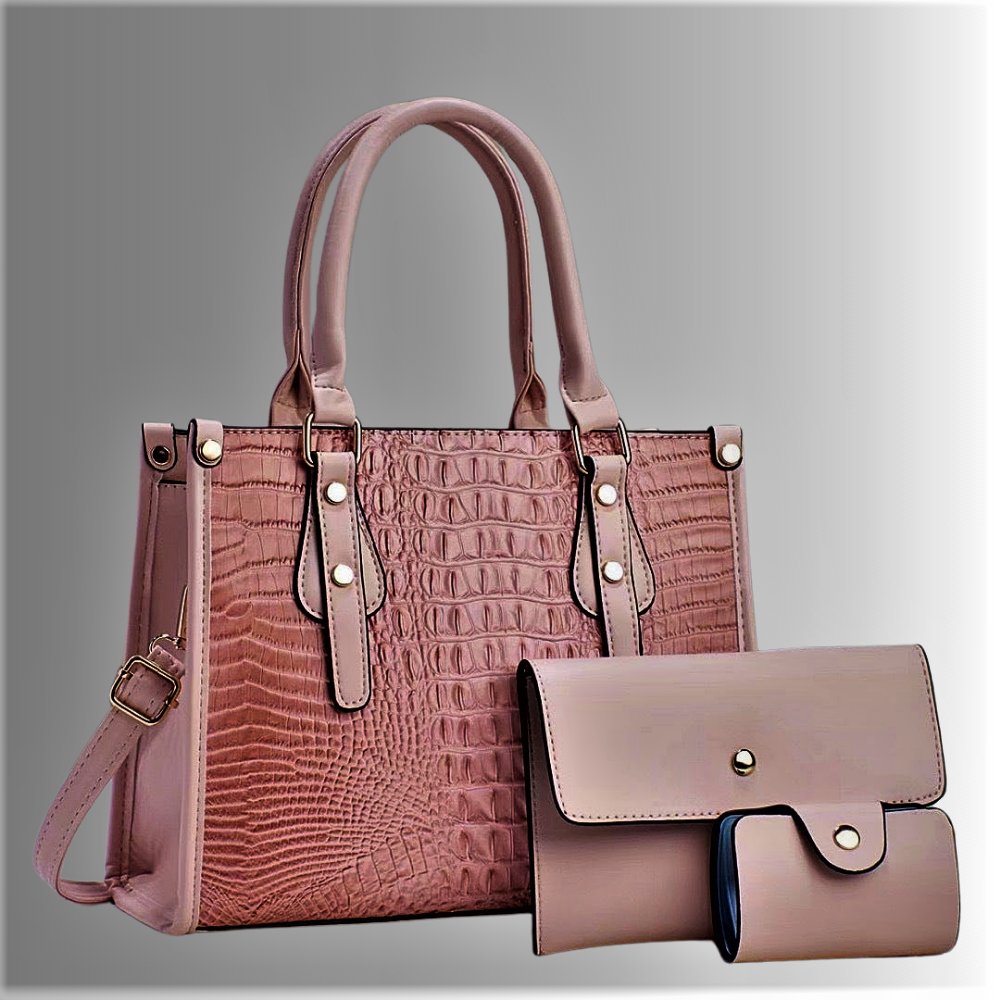 Conjunto de bolso, clutch y cartera Refinamiento atemporal