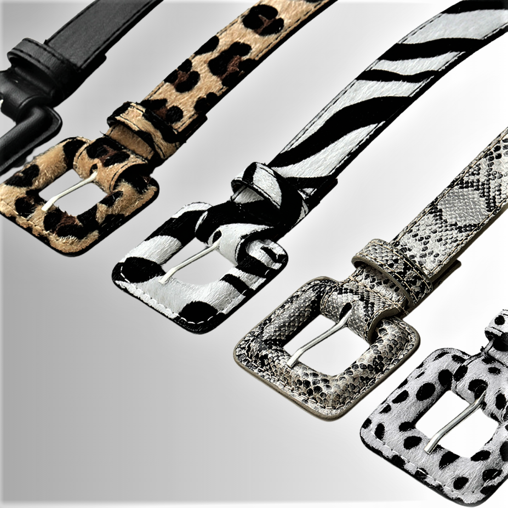 Colección de cinturones únicos y originales de estilo animalier
