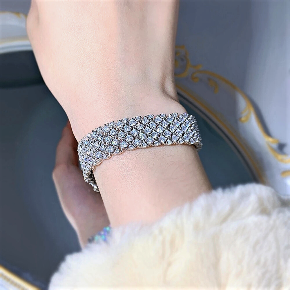Bracciale a Fascia con Brillanti Coltivati