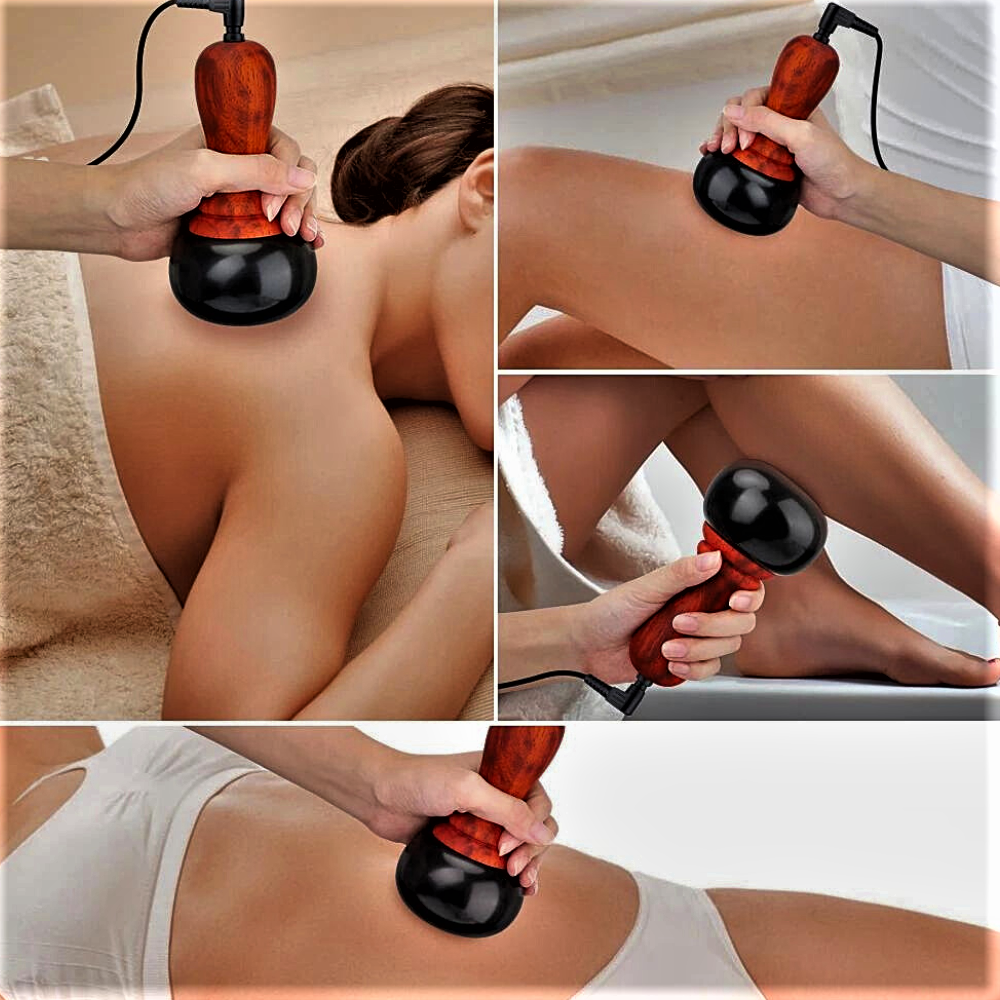 Gua Sha Professionale con Pietra di Bian