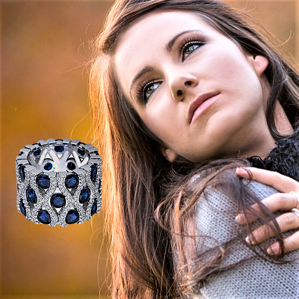 Anillo "Gem Eye" Una mirada brillante al mundo