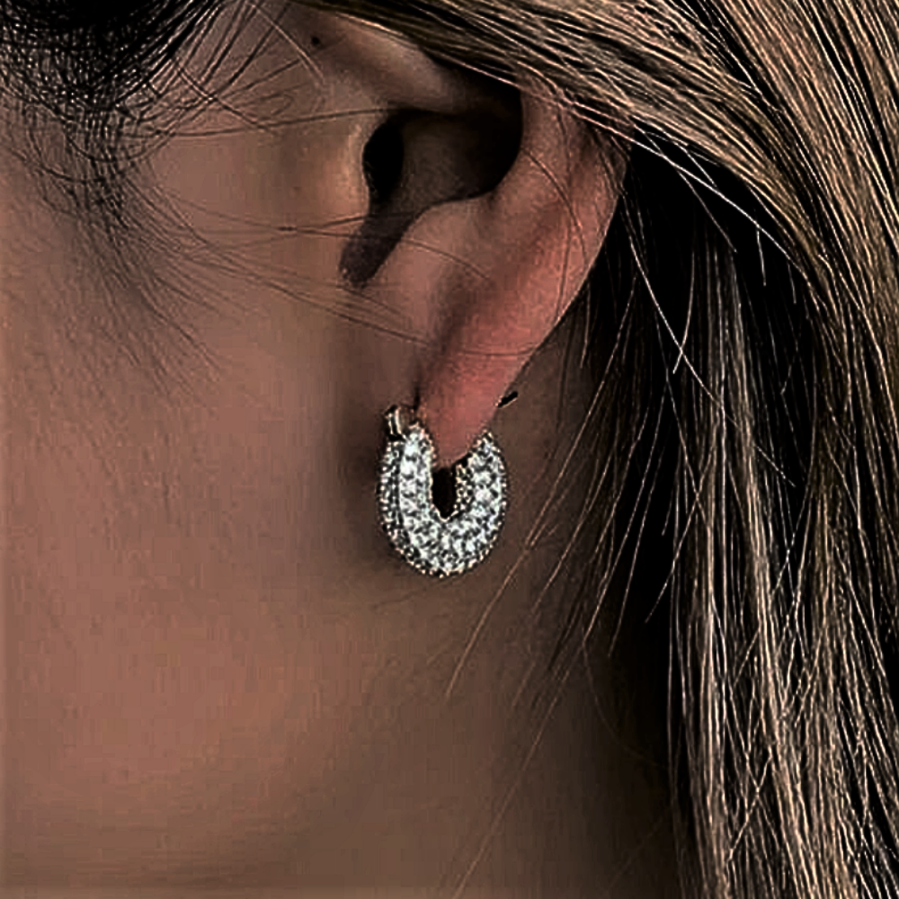 "Raggi Lucenti" - Pendientes de aro de la colección Eleganza