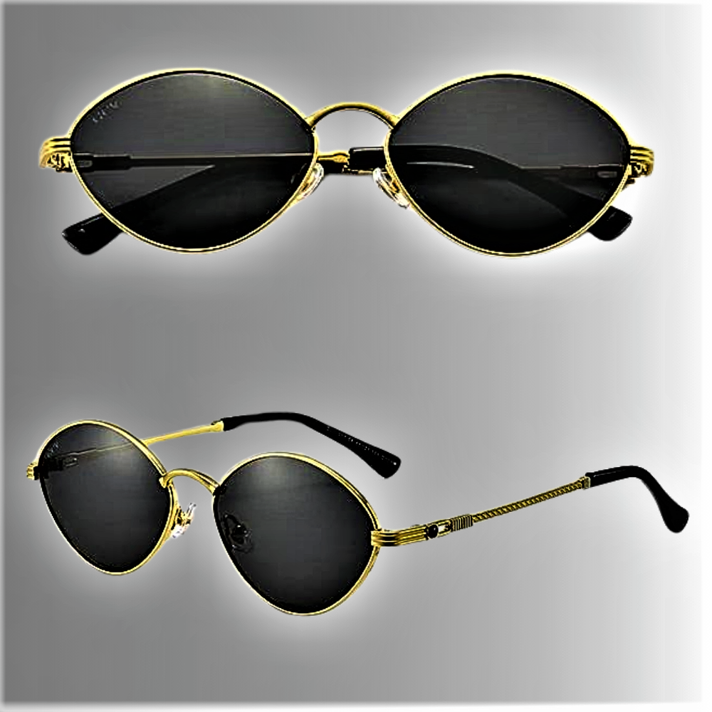 Gafas de sol GCV de aleación de titanio ovaladas: elegancia atemporal