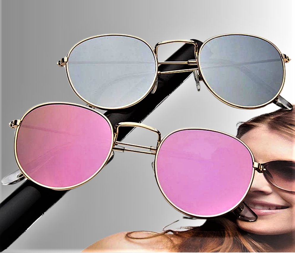 Gafas de sol "Pilot" Elegancia y color en metal