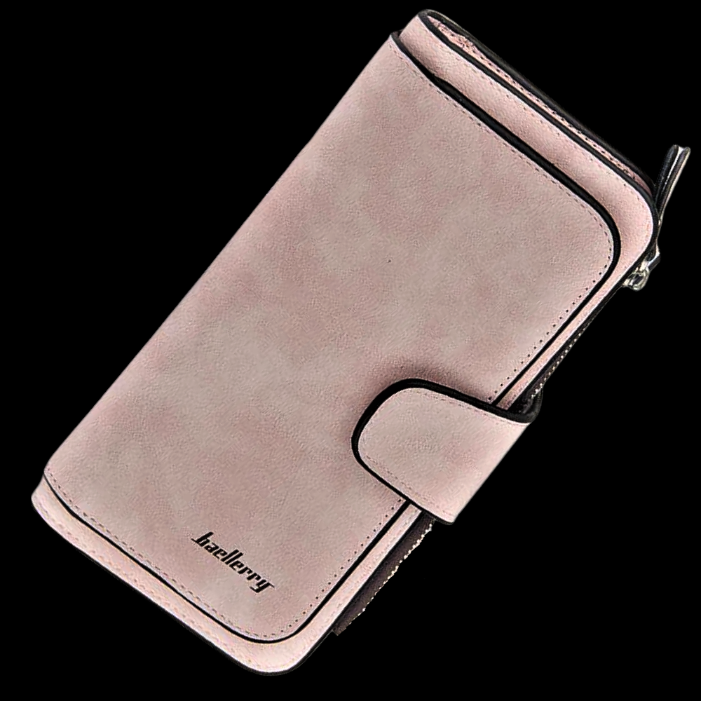 Cartera de gamuza elegante y funcional