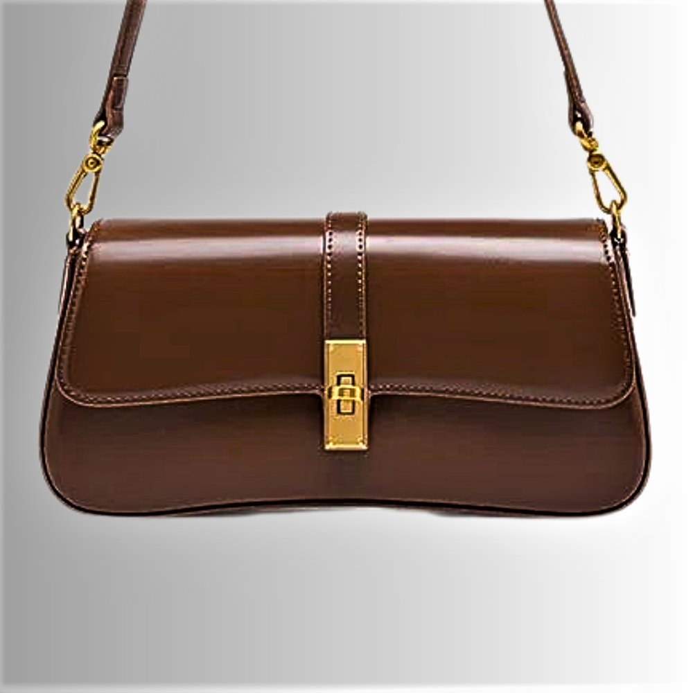 Borsa a Tracolla in Vera Pelle di Vitellino Lusso e Altissima Qualità
