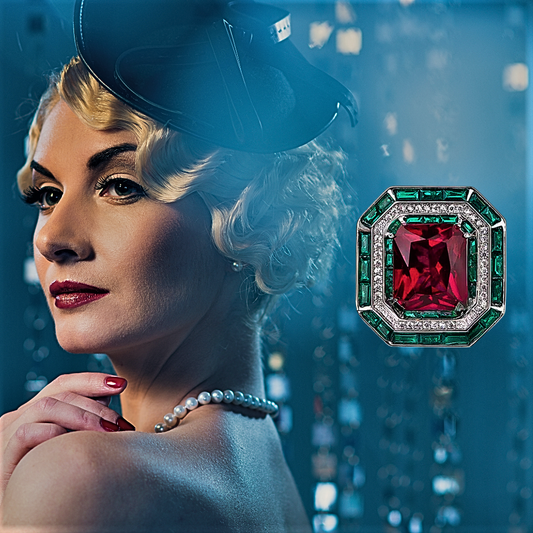 Anello "Fantasia Brillante" Design Classico Evergreen