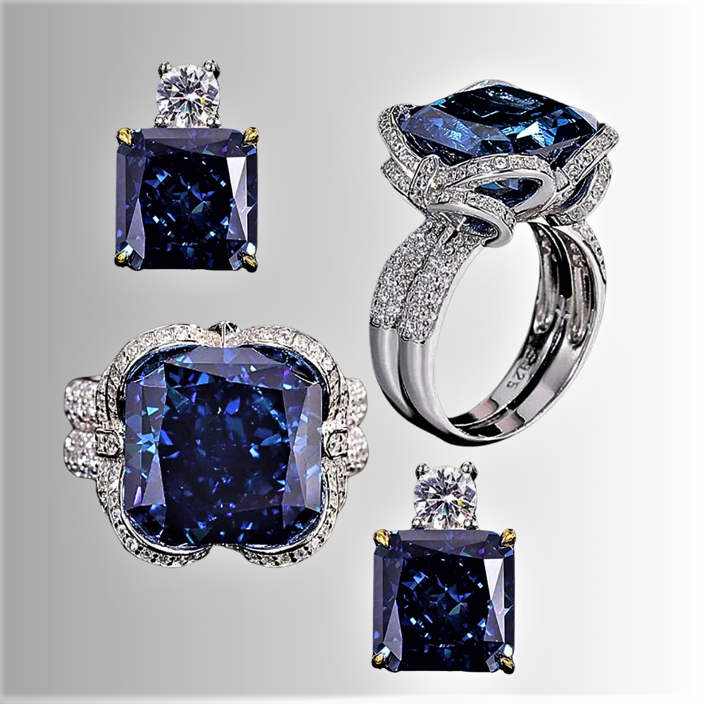 Conjunto "Blu Notte": luz pura para realzar tu outfit