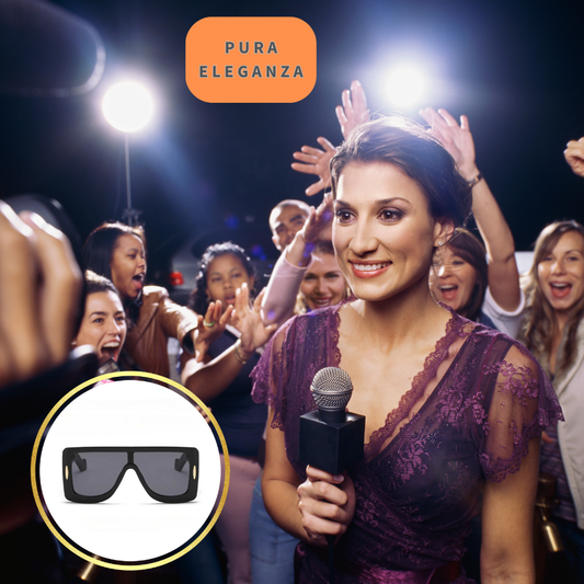 Occhiali da Sole "Avant-Garde" con Montatura Oversize Fashion