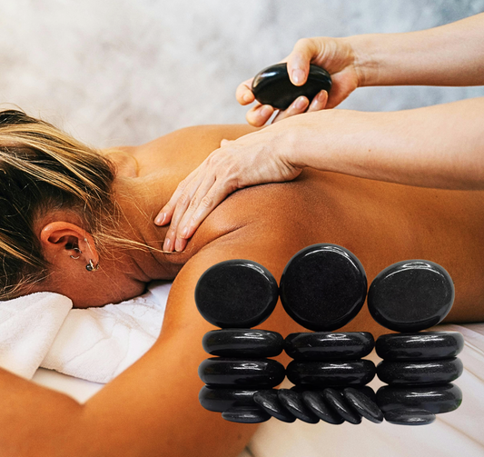 Set 20 Pietre Laviche per Massaggio caldo/freddo