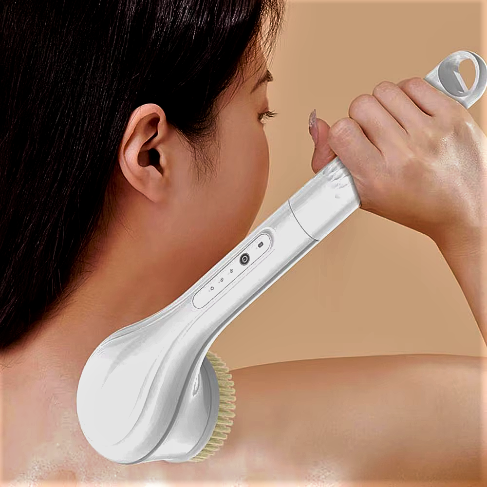 Spazzola Elettrica per Doccia 3-in-1: Pulizia Profonda, Massaggio e Relax Totale