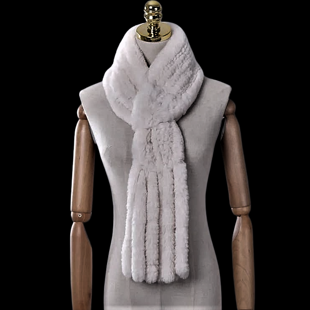"Wallet" Scarf in Real Lapin Fur
