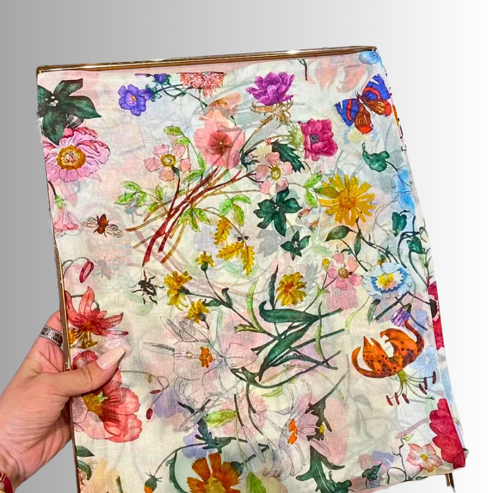 Foulard in Seta Naturale di Gelso 100% Scopri l'Incanto della Natura