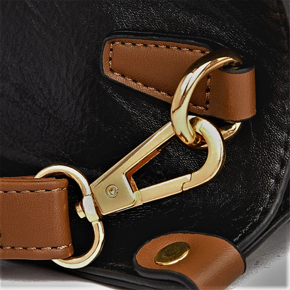 Bolso de piel de vacuno de 3 capas