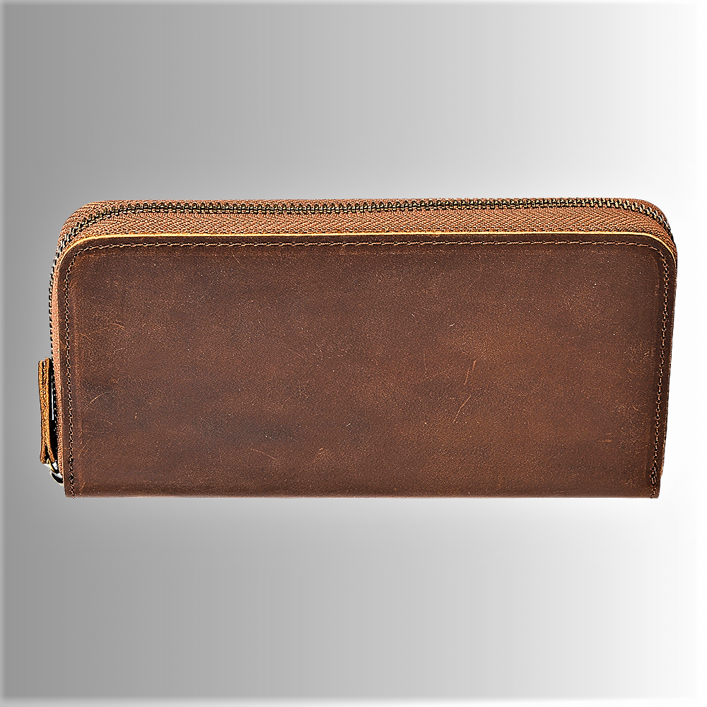 Portafoglio in Fiore di Pelle di Vitellino