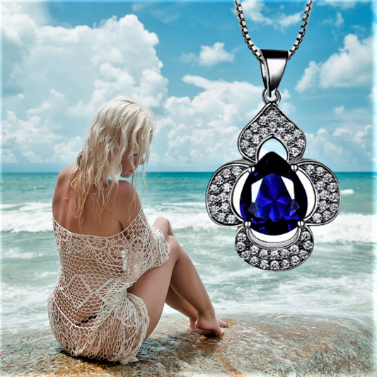 Parure "Gocce di Mare" Illuminati con i Colori dell'Oceano