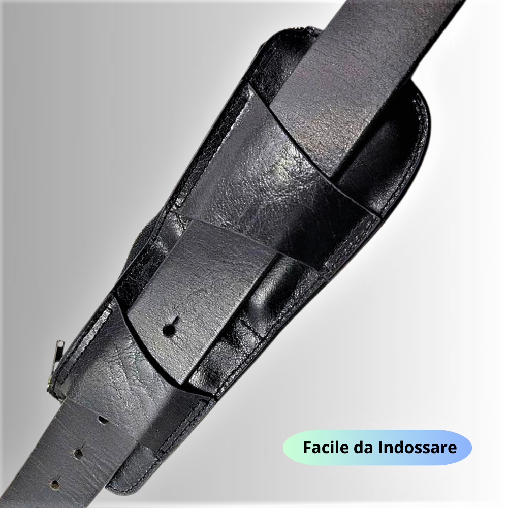 Cinturón de objetos de valor: elegancia y seguridad en auténtica piel italiana