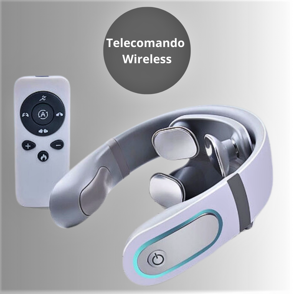 Masajeador de cuello electrónico inalámbrico Shiatsu 4D