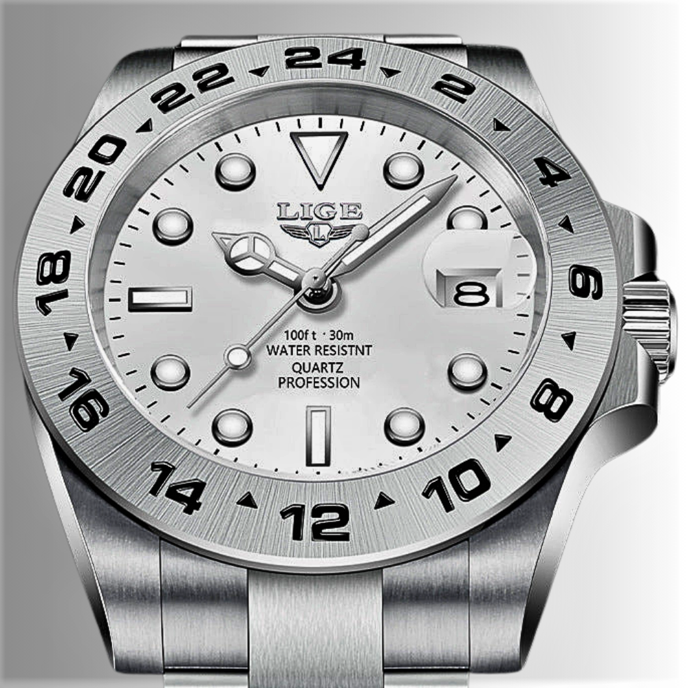 Orologio LIGE Eleganza ispirata all'Iconico Rolex Explorer II