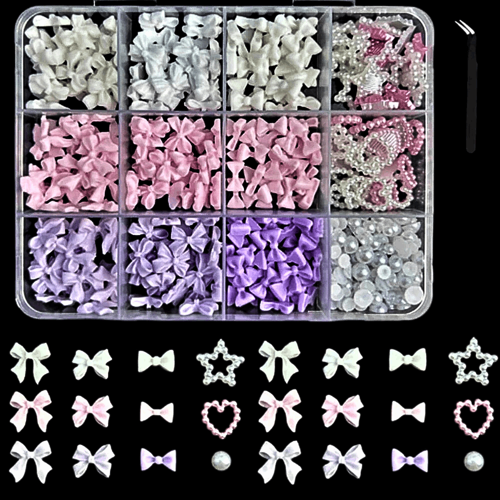 Set Decorazioni 3D per Nail Art: Fantasia e Creatività per il Tuo Fascino