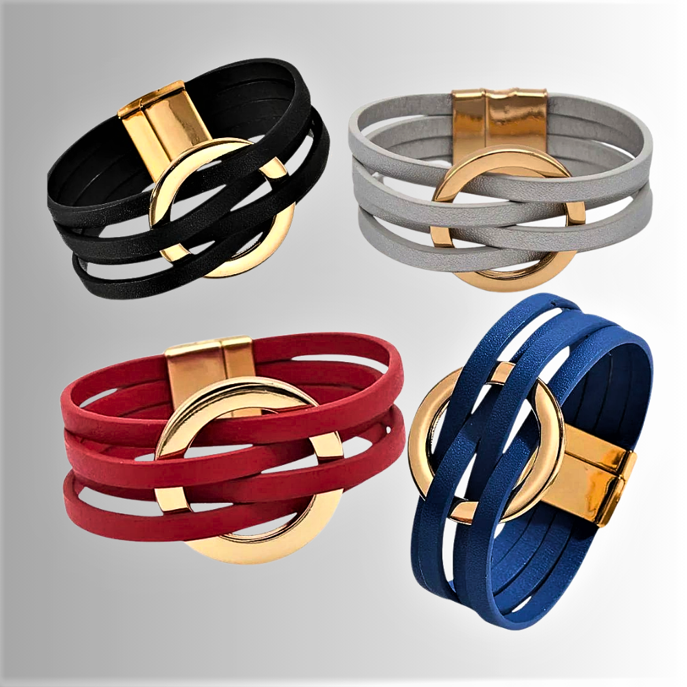 Pulsera de piel de vaca auténtica Modernidad y sostenibilidad se unen