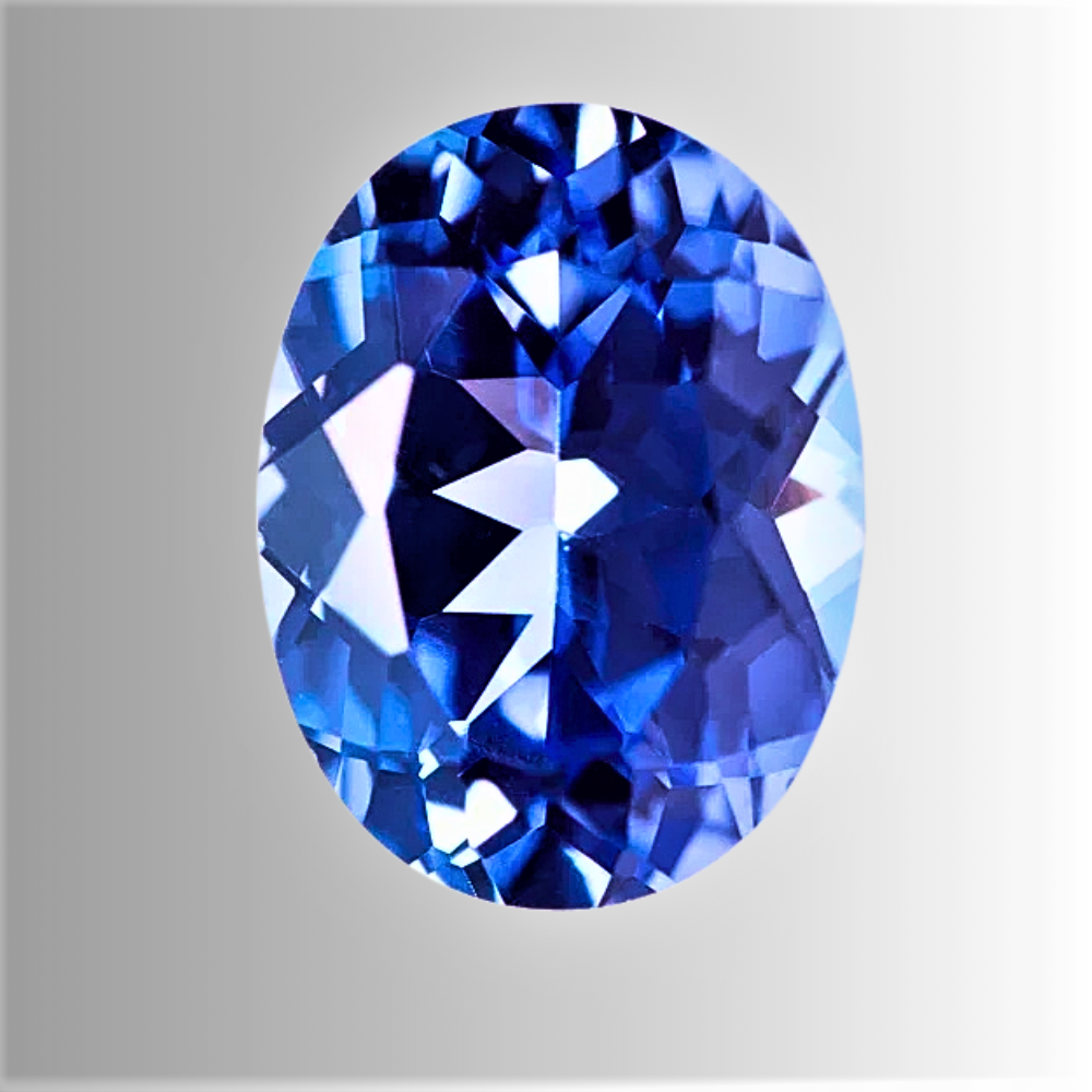 Zaffiro Ceylon Lab Grown Taglio Ovale