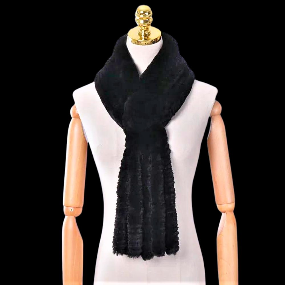 "Wallet" Scarf in Real Lapin Fur