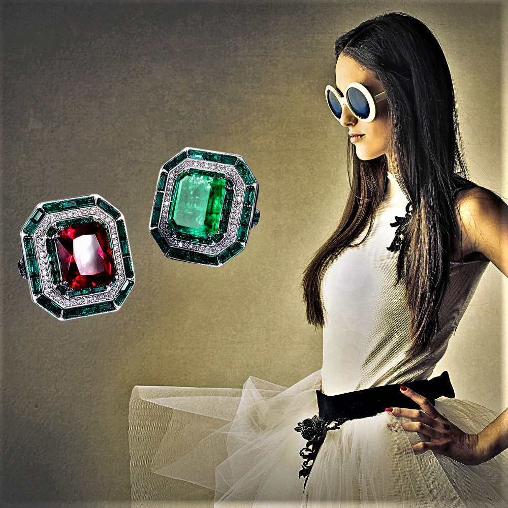 Anillo "Brilliant Fantasy" Diseño Clásico Evergreen