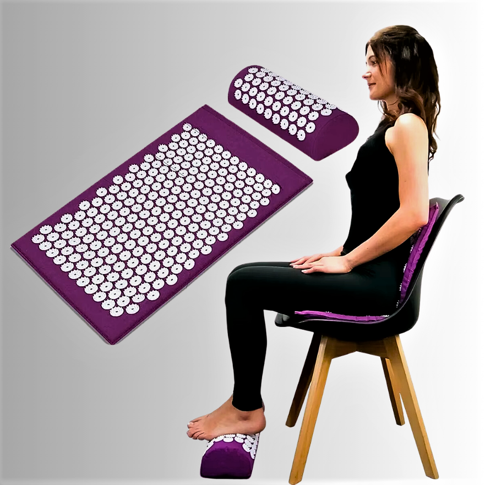 Set Tappetino e Cuscino Yoga per Agopressione