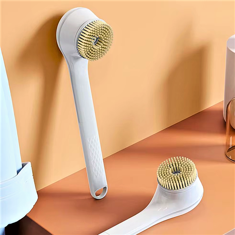 Spazzola Elettrica per Doccia 3-in-1: Pulizia Profonda, Massaggio e Relax Totale