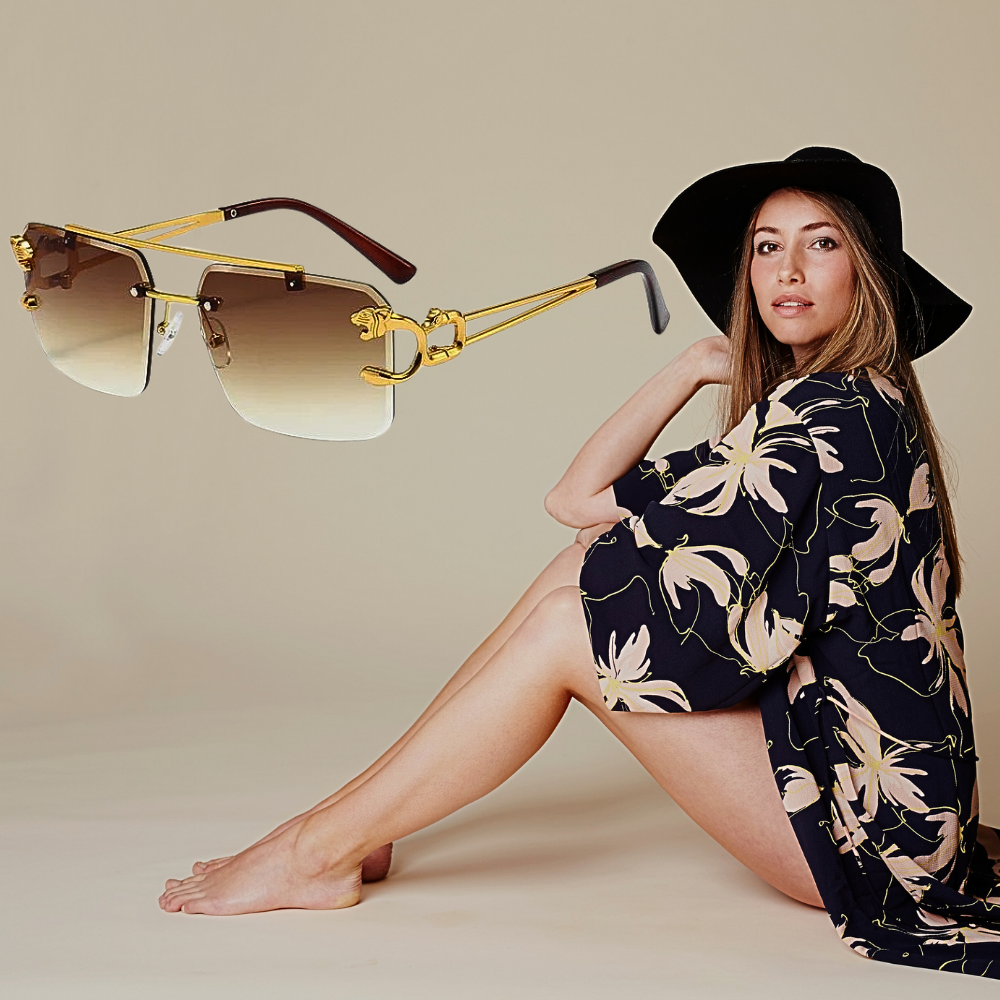 Gafas de sol de moda con lentes degradadas