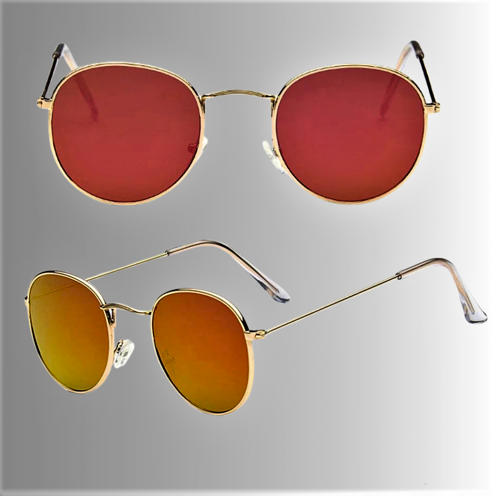 Gafas de sol "Pilot" Elegancia y color en metal