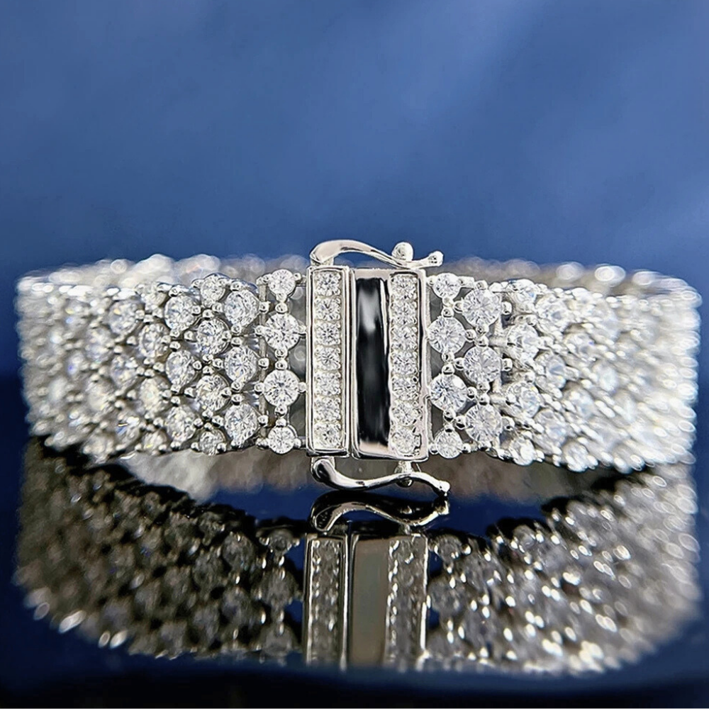 Bracciale a Fascia con Brillanti Coltivati