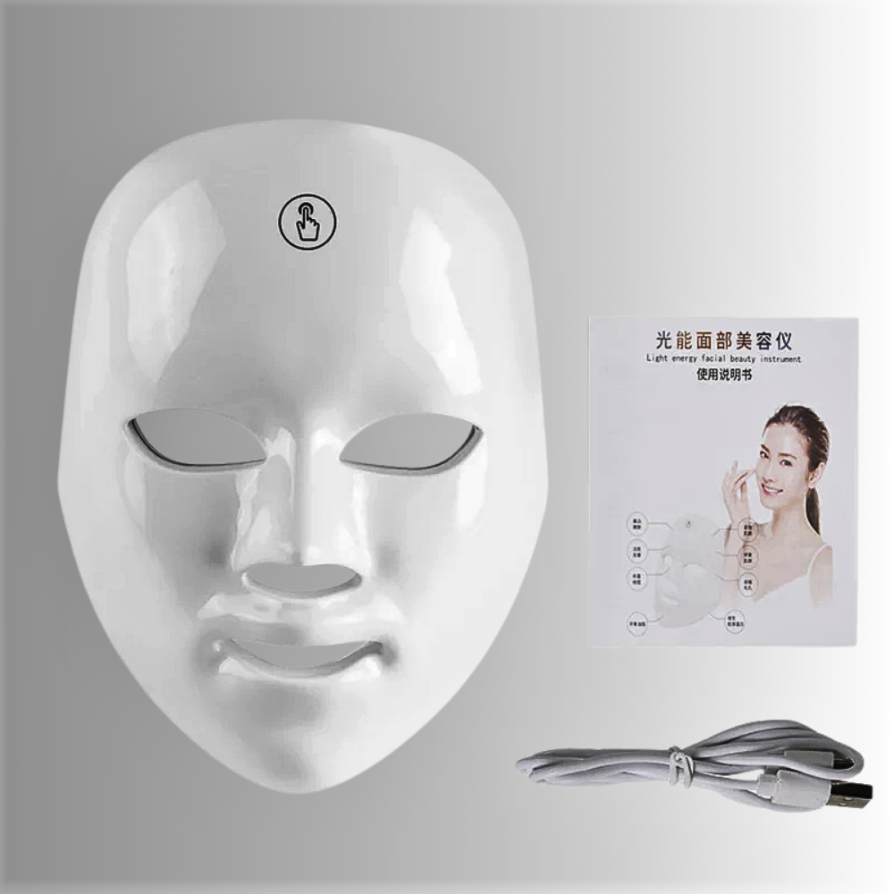 Maschera Facciale LED Fotonici a 7 Colori – Ringiovanimento Totale con Tecnologia Fotonica