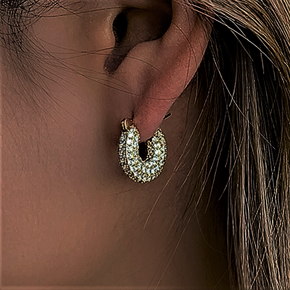 "Raggi Lucenti" - Orecchini a Cerchio dalla Collezione Eleganza